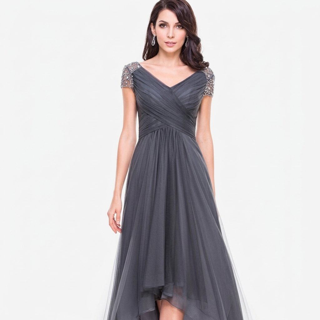 Vestido de noche color negro